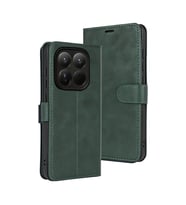 Xiaomi Mi 15t Trend S Plus Kapaklı Kılıf - Yeşil