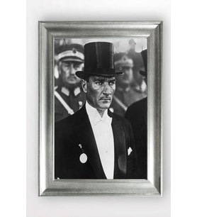 Gümüş Çerçeveli Atatürk Tablo cv1408