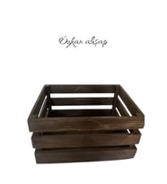 Ahşap sepet kasa organizer dizayn,sepet, kitaplık (Büyük Boy) Özkan ahşap