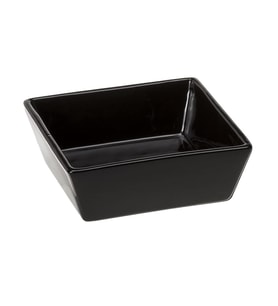 Lexroo Altair 14 Seramik Kedi ve Köpek Mama Kabı, 14 x 14 x 5 cm, 0,5 L, Siyah