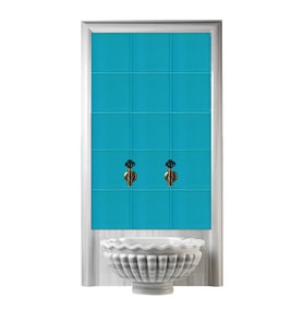 Armada Çini 60x100 Cm Ac 24 Turkuaz Serigraf Türk Hamamı Pano
