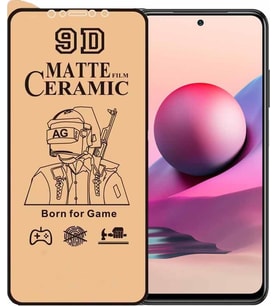 Xiaomi Redmi Note 10s Ekran Koruyucu 9d Mat Seramik Nano Kırılmaz Cam