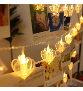 DEKOR DÜĞÜN IŞIKLARI MANDAL PİLLİ KALPLİ GÜN IŞIĞI LED IŞIK LED IŞIK HEART PHOTO CLİP STRİNG LİGHT