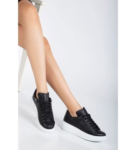 Fersatie Siyah Kadın Sneaker Günlük Ayakkabı (Karışık)
