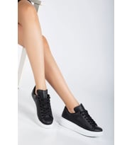 Fersatie Siyah Kadın Sneaker Günlük Ayakkabı (Karışık)