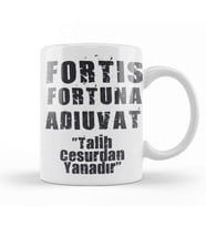 Komik Söz Talih Cesurdan Yanadır Kupa Bardak Porselen