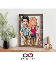 BK Gift Kişiye Özel Sevgililer Karikatürlü 3D Ahşap Tablo, Sevgiliye Hediye, Sevgililer Günü Hediyesi, Yıl Dönümü Hediyesi, Doğum Günü Hediyesi-51