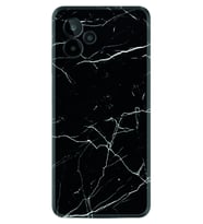 General Mobile GM 24 Pro Kılıf Resimli Desenli Baskılı Silikon Siyah Mermer 1299