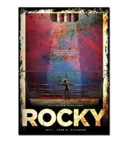 ekart Rocky Film Afişi Model Ahşap Tablo 70x100 Cm