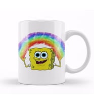 Spongebob Rainbow Süngerbob Kupa Bardak Porselen
