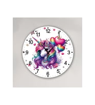 bilge Tasarım Çocuk Odası Duvar Saati 30 x 30 CM (Çok Renkli)