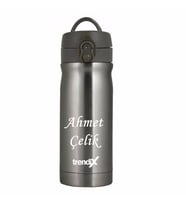 İsme Özel Termos 350Ml. Trendix Metalik Gri