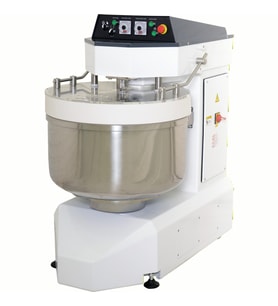 Dirmak ISM 350-32S Spiral Hamur Yoğurma Makinası 350 Lt Kazan İki Yönlü Kazan 150 Kg Un Kapasiteliki Devirli İki Yöne Dönen Kazan Krom Gövde 380v/3p/50hz