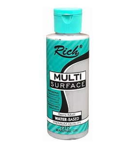 Rich Multi Surface Her Yüzey İçin Akrilik Boya 120 cc. 2312 MARJİNAL GRİ 