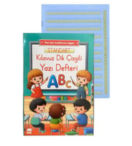 Yeni Müfradat Güzel Yazı Defteri A4 19x27 cm 24 Yaprak 1 Adet Standart Kılavuz Dil Çizgili Yazı Defteri Satır Aralıklarına Uygun (Çok Renkli)
