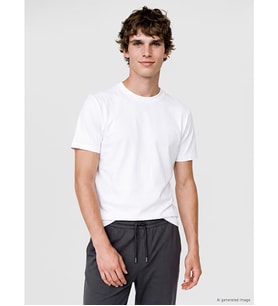 LC WAIKIKI Beyaz Slim Fit Modal Kumaş Tişört /02