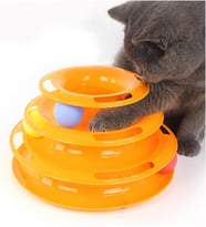 Lexroo Tower Of Tracks Toplu Yuvarlak Kedi Oyuncağı Kedi Eğlencesi PEMBE (TURUNCU)