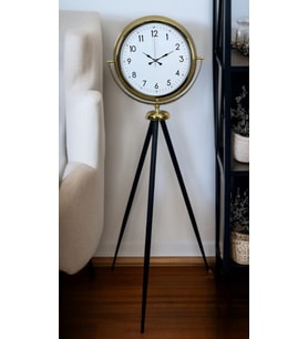 Luxury Gold Tripod Ayaklı Saat (Standart)
