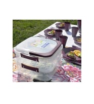 Katlı Piknik Seti Mürdüm