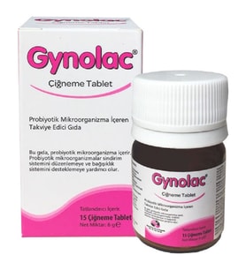 Mega Farma Gynolac Probiyotik 15 Çiğneme Tablet