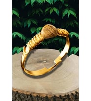 Sertifikalı Kırık Taşlı Gold Model Kahverengi Jasper Taşı Yüzük - Ayarlamalı (Çok Renkli)
