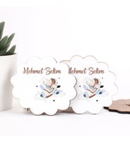 Erkek Bebek Ahşap Magnet