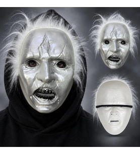 Mey İthalat® Beyaz Saçlı Michael Myers Plastik Karakter Maskesi