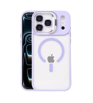 İphone 17 Remim Lensli Standlı Kapak - Lila
