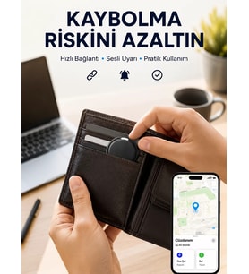 Akıllı Konum Bulucu AirTag Apple ve Android Uyumlu Takip Cihazı