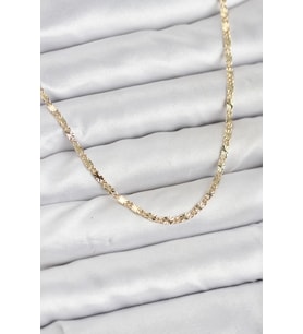 CM 14K Gold Renk Lazerli Zincir Model Kadın Kolye TJ-BKO10923