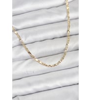 CM 14K Gold Renk Lazerli Zincir Model Kadın Kolye TJ-BKO10923