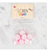 Loren Crafts 8 li Pembe Düğme - 407