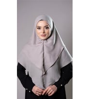 Taş Pratik Hazır Geçmeli Tesettür Eşarp Pamuk Caz Kumaş Çift Katlı Düz Hijab 2303_46
