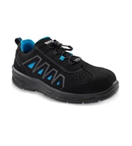 Swolx Tekstil Laminasyonlu Microfiber-S1P Unisex İş Güvenliği Ayakkabısı AIR-X110-BLUE Siyah