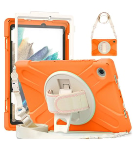 Samsung Galaxy X200 Tab A8 10.5 Kılıf Amazing Tablet Kapak - Turuncu