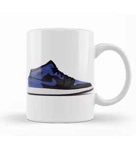 Air Jordan 1 Mid Hyper Royal Kupa Bardak Porselen