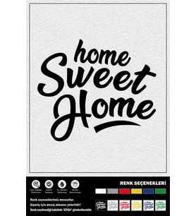 HOME SWEET HOME STICKER 60 x 70 cm ERU00103