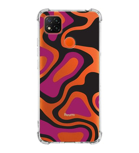 Xiaomi Redmi 9C Köşe Korumalı Antişok Kapak Renkli Desen Tasarımlı Şeffaf Silikon Kılıf