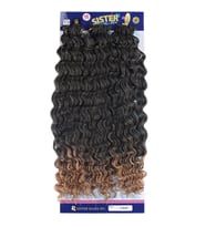 Afro Dalgası / Siyah Karamel Ombreli T1B/27