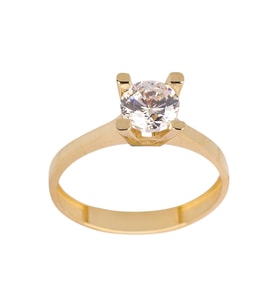 Cigold Tektaş Yüzük 14 Ayar Altın 1.64 Gr OA-C11501029027