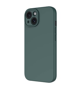iPhone 15 Plus Kılıf Mara Lansman İç Yüzeyi Kadife Kılıf (Koyu Yeşil)