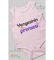 Yengesinin Prensesi Sıfır Kollu Bebek Zıbını %100 Pamuk