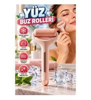 Jel Başlıklı Yüz Buz Silindiri – Soğuk Masaj ve Cilt Bakım Aleti