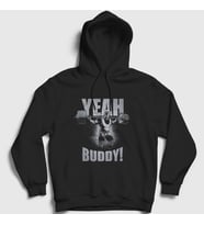 Presmono Unisex Siyah Yeah Buddy Gym Spor Ronnie Coleman Kapüşonlu Sweatshirt 363847tt