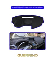 RENAULT Megan 3 (2008-2015) BUYUK EKRANLITORPİDO KORUMA HALISI MAVİ KENAR