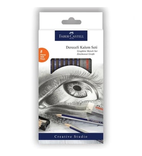 FABER CASTELL 5165000000 GOLDFABER DERECELİ ÇİZİM KALEM SETİ+SİLGİ+ KALEMTRAŞ
