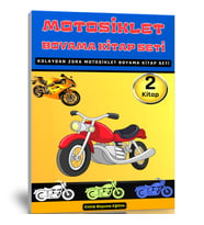 Motosiklet Boyama Kitap Seti (2 Kitap)