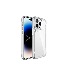 Apple iPhone 15 Pro Kılıf Eğimli Kamera Dizayn Sert Şeffaf Silikon
