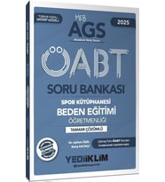 2025 MEB AGS ÖABT Beden Eğitimi Öğretmenliği Tamamı Çözümlü Soru Bankası Yediiklim Yayınları