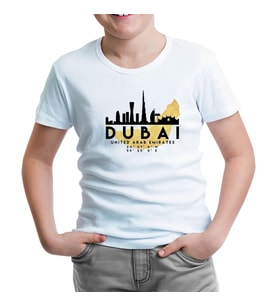Dubai - City Beyaz Çocuk Tshirt